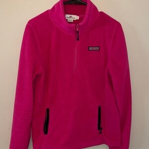 Vineyard Vines Bright Pink Kids Fleece Jacket
